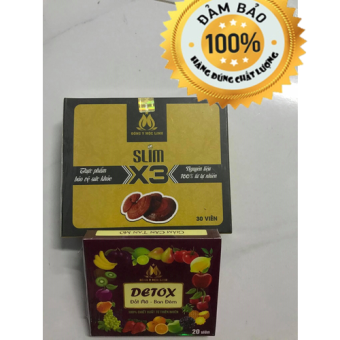 giảm cân Đông Y Mộc Linh x3 tặng detox (đủ tem, bao check hàng 9 hãng)