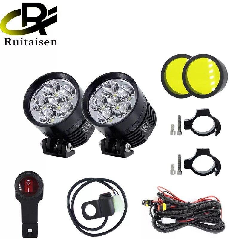 Bóng Đèn Pha Xe Máy LED L6X Tự Làm Đèn Rọi Xe Mô Tô 8000LM Chống Nước Sương Mù Cho Suzuki /Honda 12V