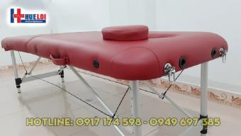 Giường massage gấp gọn chân hợp kim nhôm - Giường spa vali