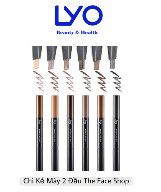 Chì kẻ chân mày 2 đầu The Face Shop Designing Eyebrow Pencil Hàn Quốc.