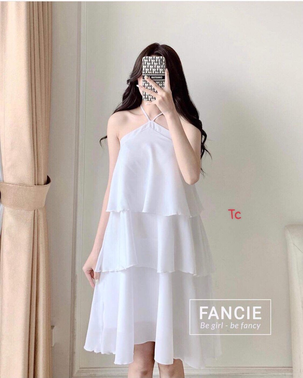 [QUÀ TẶNG, CỘT TÓC HOA CÚC] VÁY, ĐẦM CỔ YẾM 3 TẦNG XINH LUNG LINH CHO CÁC T.Y ĐI CHƠI ĐI BIỂN CHECK IN BEN TREND SHOP 2