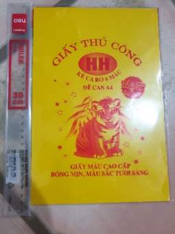 Giấy Thủ Công Hồng Hà Đề Can 6 Màu A4