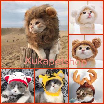 Mũ nón thú cưng đội đầu nhiều hình thù dễ thương cho chó mèo cao cấp