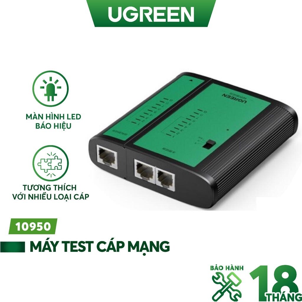 Bộ test tín hiệu thoại, tín hiệu mạng Ugreen 10950