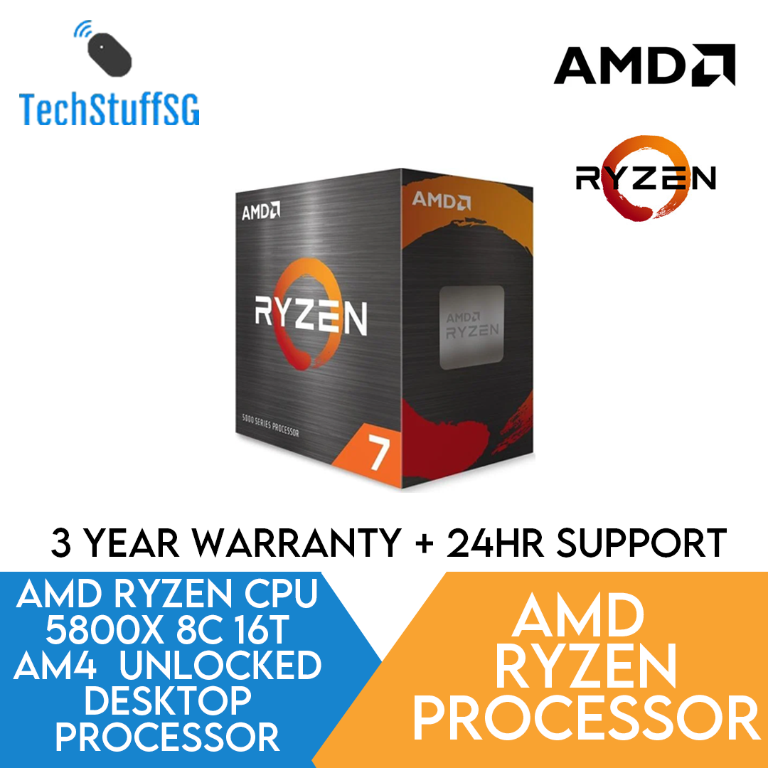 AMD Ryzen 7 5800X3D 8-core 16-Thread Desktop Processor with AMD 3D