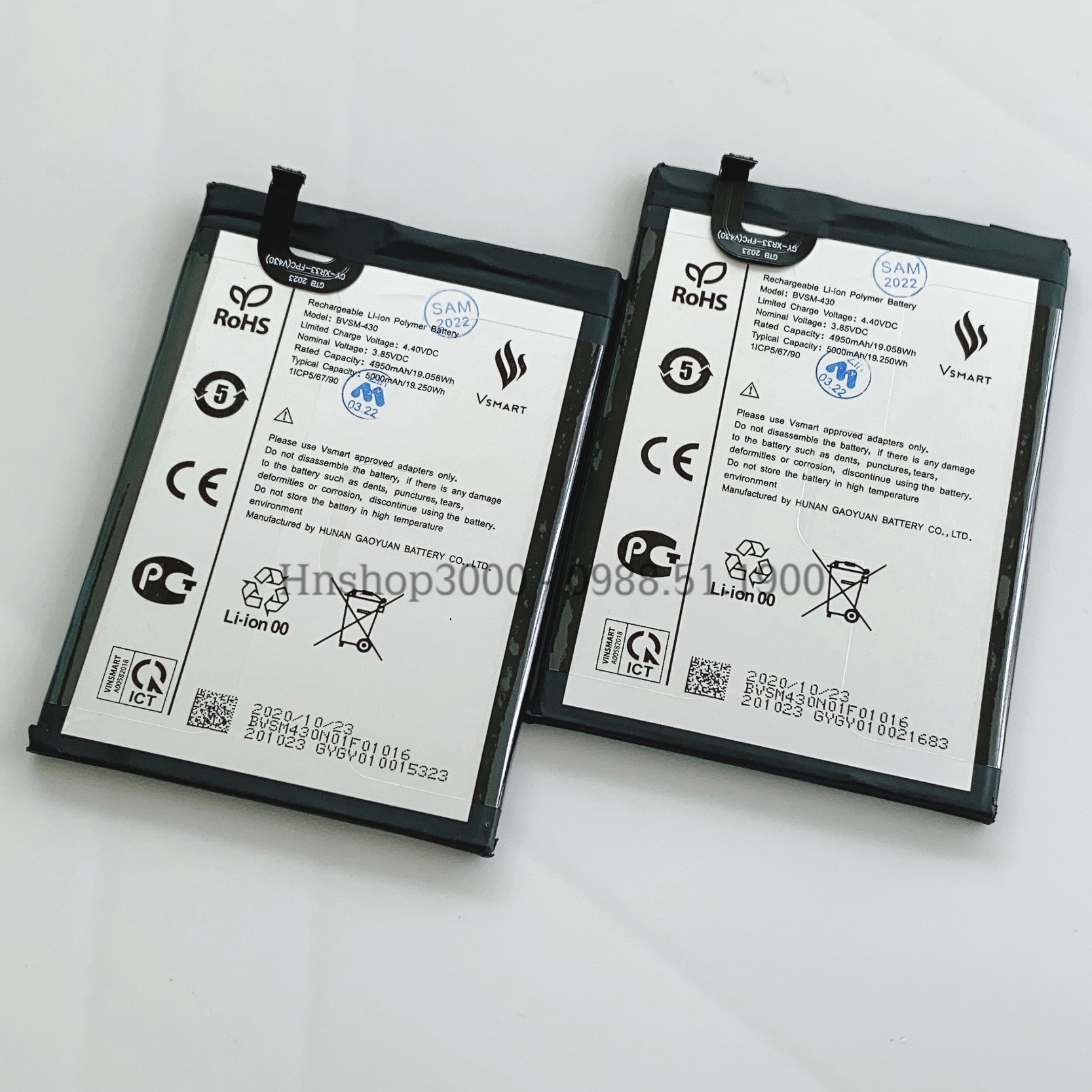 Pin vsmart joy3/ live 4 bvsm-430 dung lượng 5000mah zin chính hãng