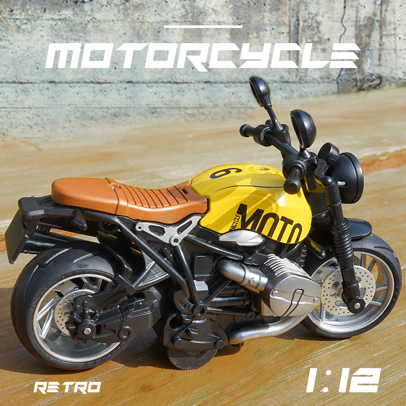 【RUM】 Mô Hình Xe Hợp Kim Ducati Scrambler Tỷ Lệ 1:12 Đồ Chơi Xe Đúc Khuôn Hiệu Ứng Âm Thanh & Ánh Sáng Cho Bé Trai Quà Tặng Sinh Nhật Đồ Chơi Trẻ Em Bộ Sưu Tập Xe Hơi