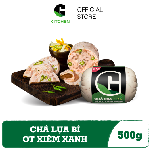 Chả Lụa Bì Ớt Xiêm Xanh G Kitchen 500g [Giao nội thành HCM]