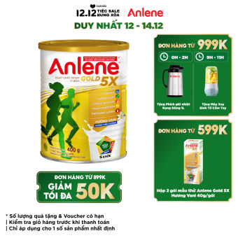Sữa bột Anlene Gold 5X hương vani lon 400g