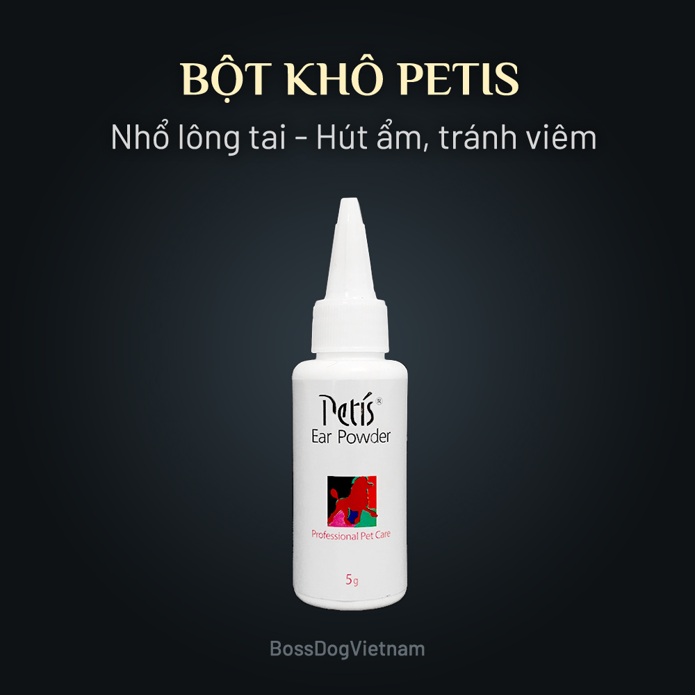 Bột nhổ lông tai chó Poodle, Shih Tzu, Cocker - Hút ẩm & tránh viêm  BossDog