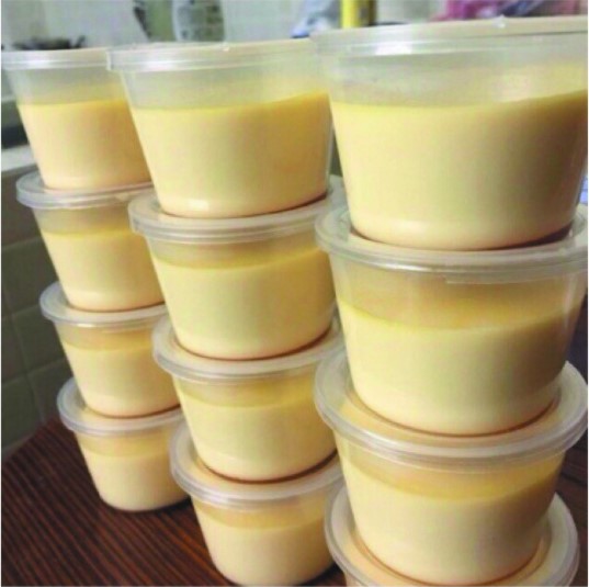 Bộ 50 Hũ Nhựa Làm Bánh Flan Caramen, Rau câu, Sữa chua, Đựng slime - Hộp Flan Có Nắp