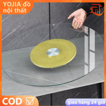 Bàn xoay bằng kính cường lực cho bàn ăn khách sạn Bàn xoay tròn Lazy Susan có đế