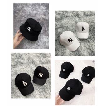 Nón kết Mũ lưỡi trai, mũ bucket NY đen logo đen trắng (hàng xuất dư)