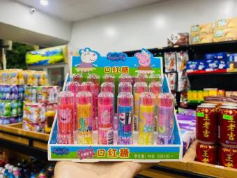 Lẻ 1 chiếc kẹo son môi bé heo Peppa Pig đủ màu siêu xinh