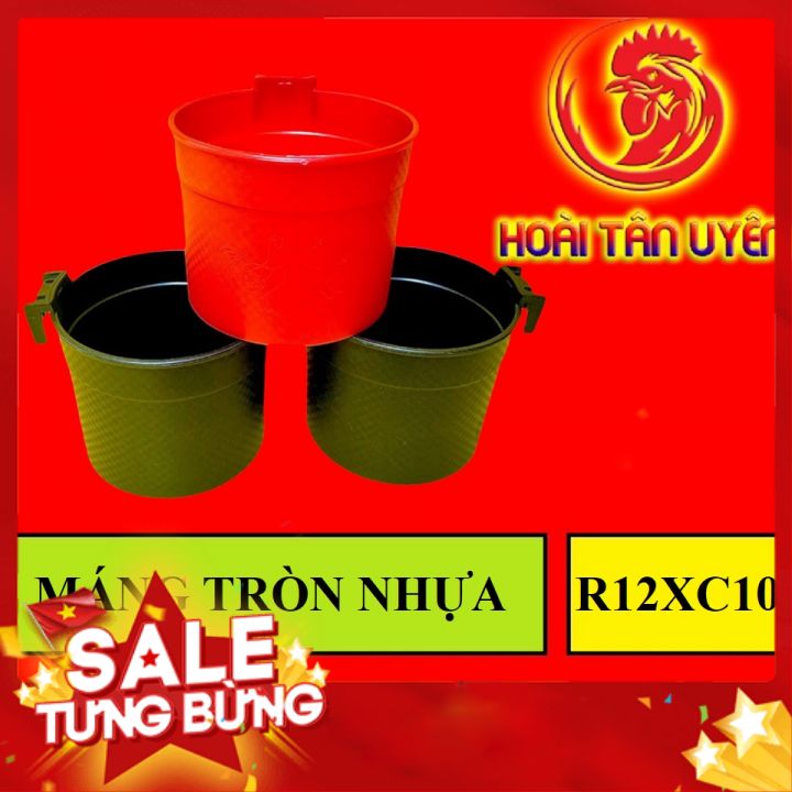 Máng tròn dành cho gà nòi kt đen đỏ