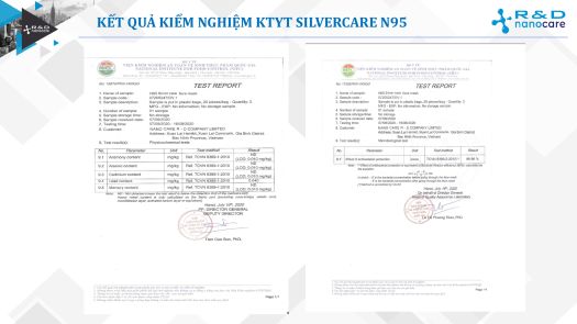 Khẩu Trang Y tế  N95 SILVERCARE ( có van) - Hộp 20 cái Tuệ Anh Heathcare
