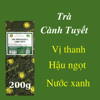 Chè Cành Tuyết - Chè Thái Nguyên 600g - Trà Xanh Tâm Thái - Trà Thái Nguyên 3 gói 200g