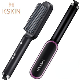 K·SKIN Lược Duỗi Tóc Lược Duỗi Tóc Lược Duỗi Tóc Máy Uốn Tóc KSKIN Cho Nam Và Nữ Với 5 Nhiệt Độ 30S Làm Nóng Nhanh & Chống Bỏng KD380