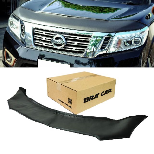 หน้ากากหนังกันหินกันแมลงหุ้มฝากระโปรงหน้ารถยนต์ Nissan Navara 2017 ราคา 1,300 บาท*ส่งฟรี
