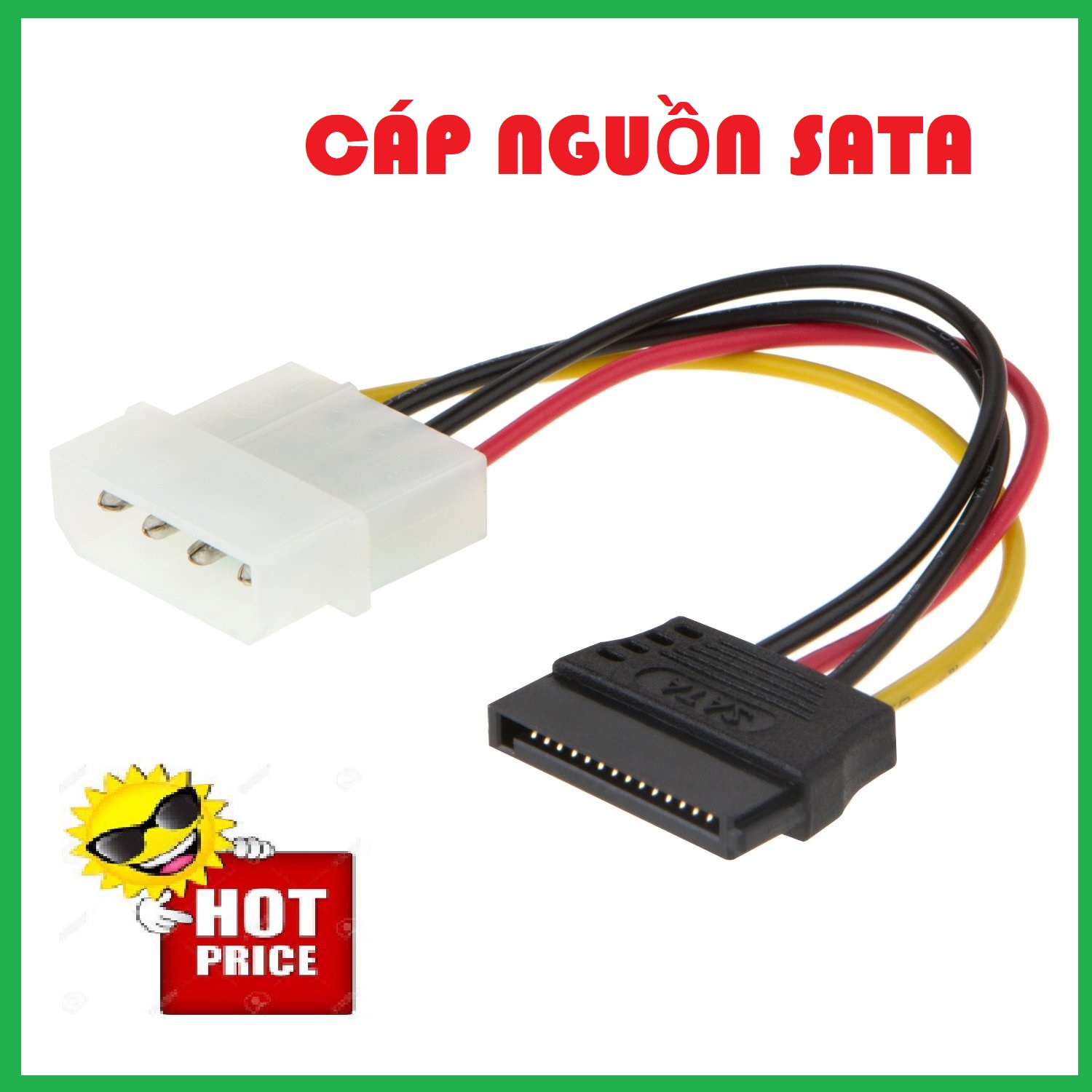 Dây cáp nguồn sata cho ổ cứng ssd, hdd, dvd rom cáp nguồn sata cho ổ cứng