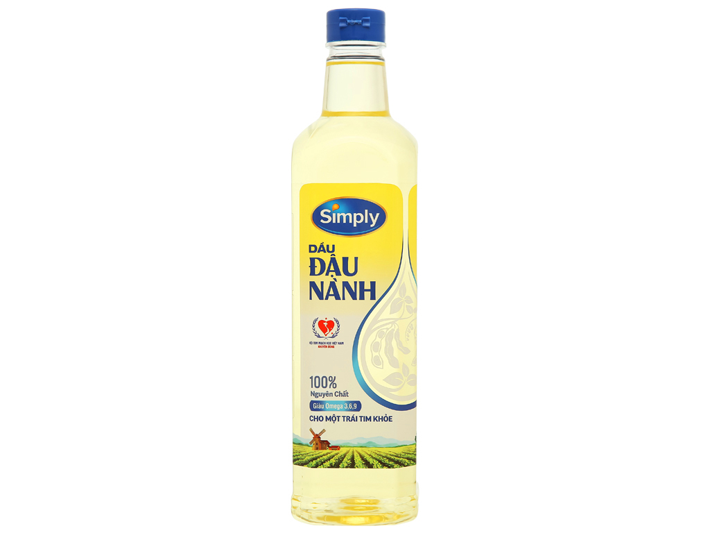 Dầu ăn đậu nành Simply chai 1 lít