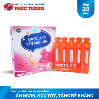 Đa vi chất Yến sào giúp ăn ngon, ngủ tốt, tăng đề kháng