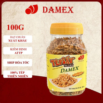 Tép Sấy Khô Damex Ăn Liền Tẩm Gia Vị 100g Tép Sấy Khô Thơm Ngon giòn giòn
