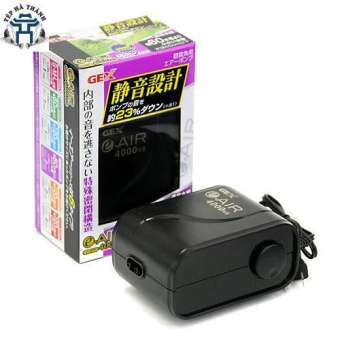 Máy Sủi Oxy Siêu Êm 2 vòi Gex e-air 4000WB (Tặng 2m dây sủi và 2 quả sủi)