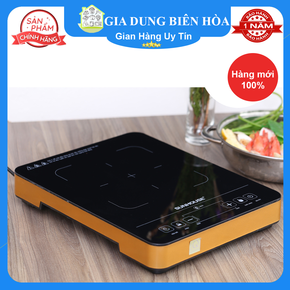 Bếp điện hồng ngoại đơn Sunhouse SHD 6015-Công suất:2000W - Loại nồi nấu:Tất cả loại nồi