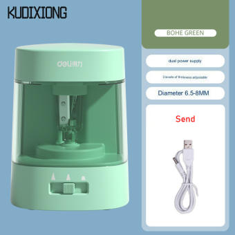 Kudixiong Máy Gọt bút chì hoàn toàn gọt bút chì tự động bút chì mài sinh viên trường học cơ bản bút chì mài pin USB sử dụng kép