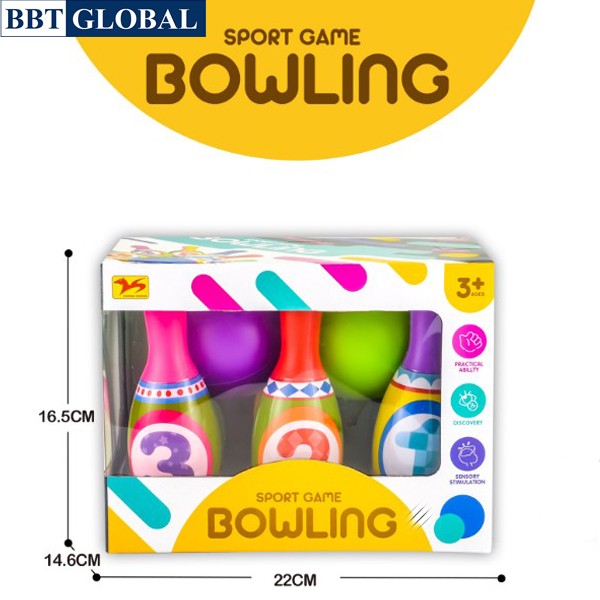 Bộ đồ chơi bowling cao 16cm YD2588T-11