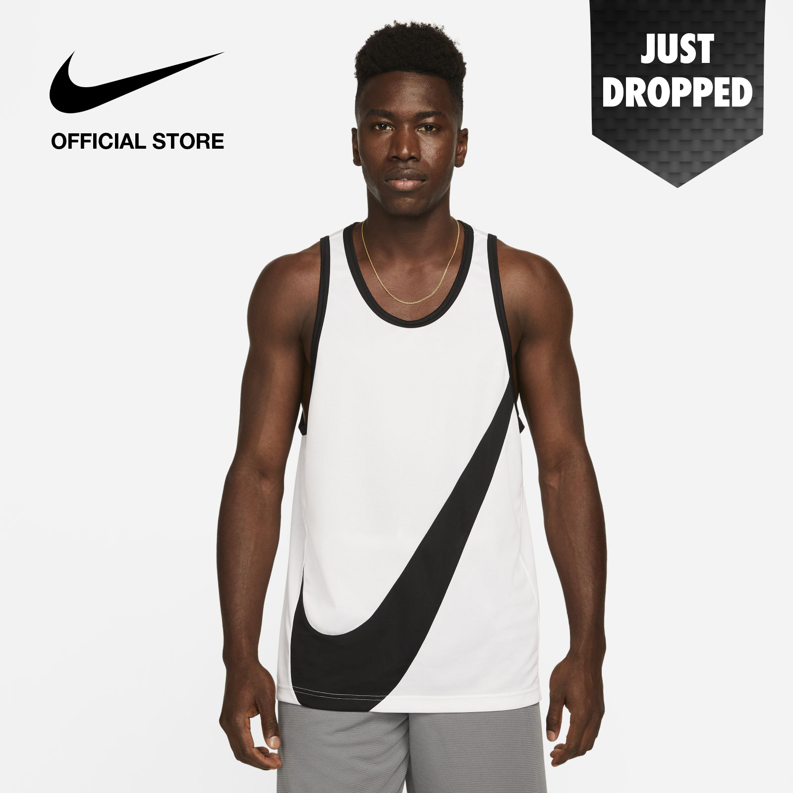 Nike Dri-FIT Men's Crossover Basketball Jersey - White