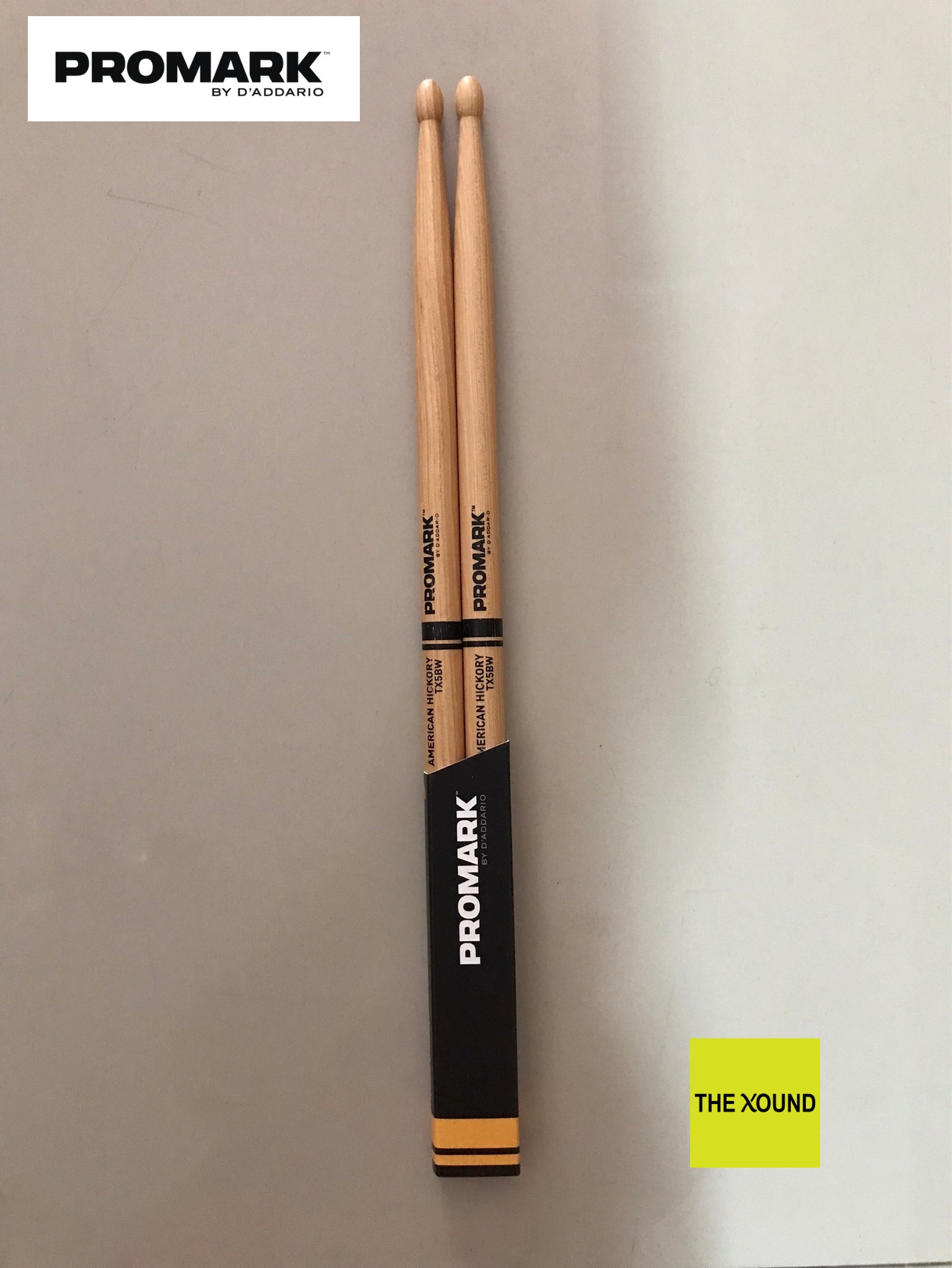 PROMARK TX5BW Hickory 5B Wood Tip Drum Set Stick ไม้กลองชุดหัวไม้ ราคา 690 บาท*ส่งฟรี