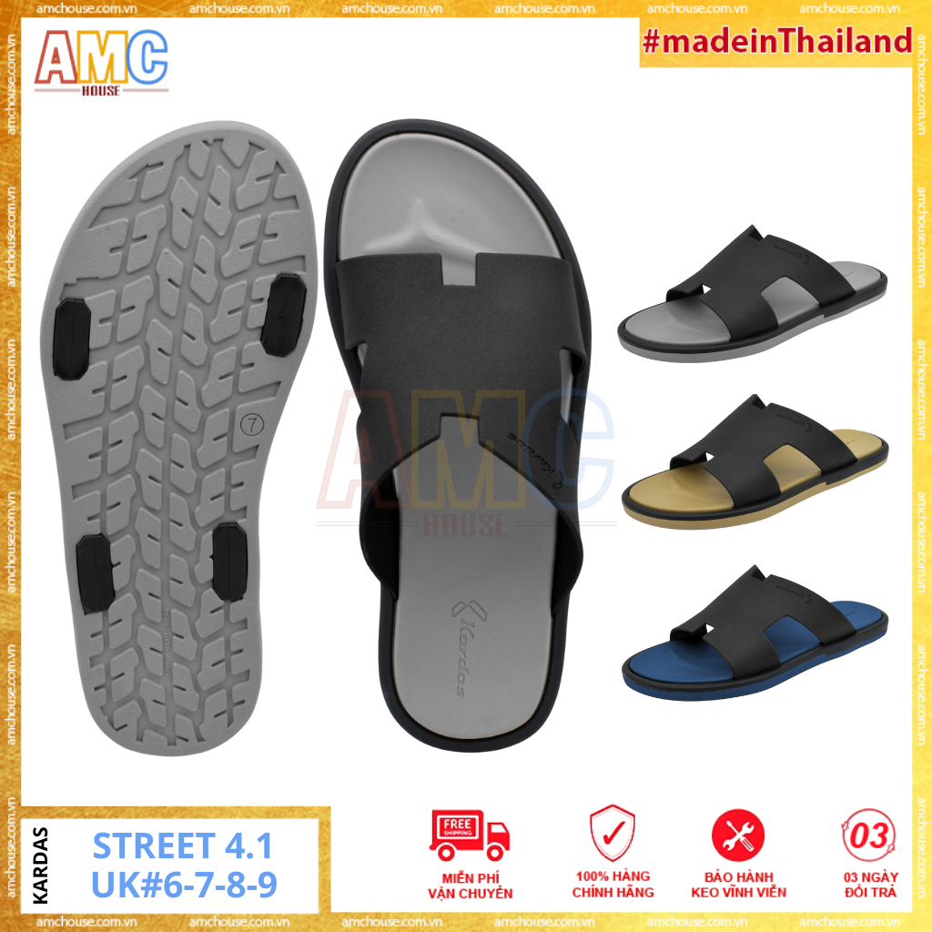 Dép Nam Thái Lan Quai Chữ H Cao Su Siêu Dẻo Kardas - Street 4.1