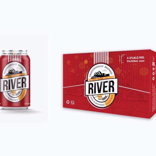 Bia Úc xuất khẩu - River đỏ - vị đậm sắc Tết