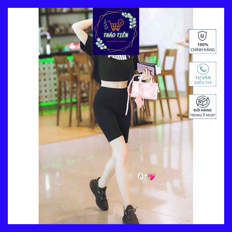 Quần legging lửng nữ legging ngố nâng mông siêu hot - mông đẹp - chân dài
