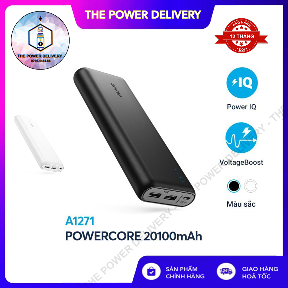 Pin sạc dự phòng anker powercore 20100mah - a1271 - bảo hành 12 tháng