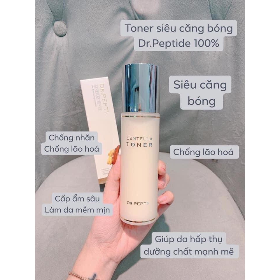 Nước hoa hồng se khít lỗ chân lông phục hồi tế bào da Dr Pepti Centella Toner 180ml