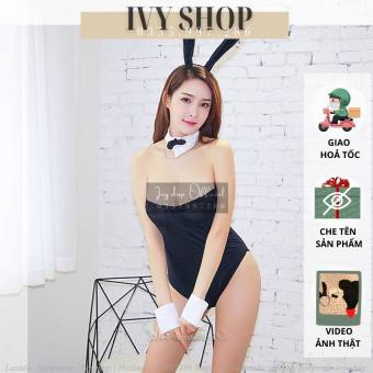 Bộ đồ ngủ nữ cosplay sexy Thỏ Bunny gợi cảm fullset gồm bộ body 1 mảnh kèm tai thỏ - Mã T1300 TKVN