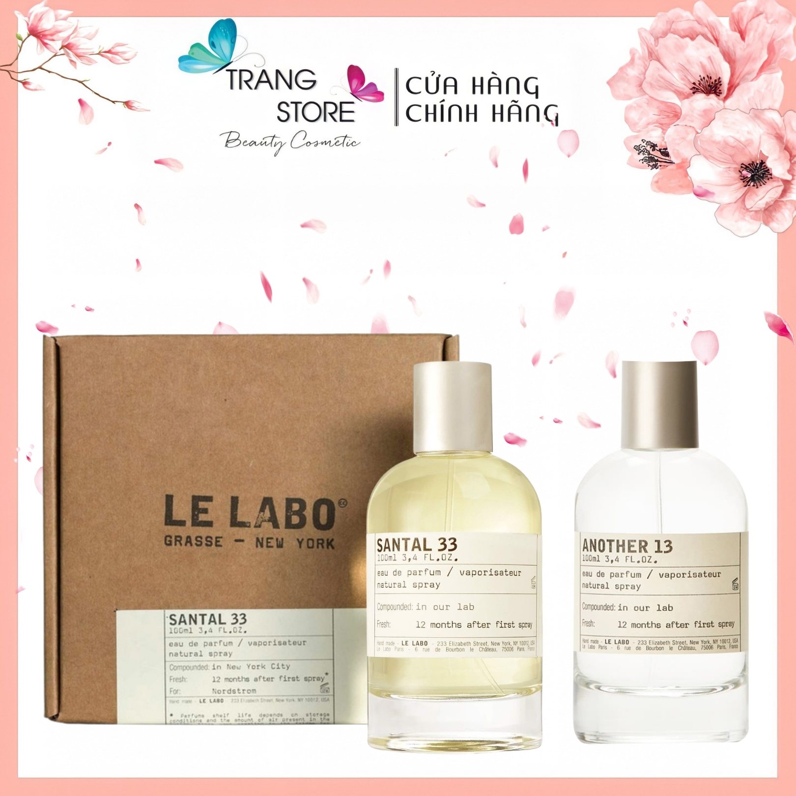 Nước hoa le labo another13, labo santal 33, nước hoa mini 5ml 10ml