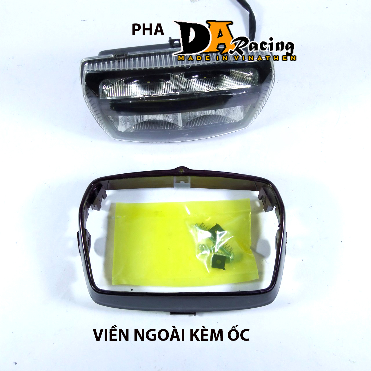 Chóa đèn led 2 tầng gắn cho xe DREAM , siêu sáng, siêu đẹp