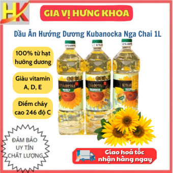 Dầu Ăn Hướng Dương KUBANOCHKA Nhập Khẩu Nga Chai 1000ML