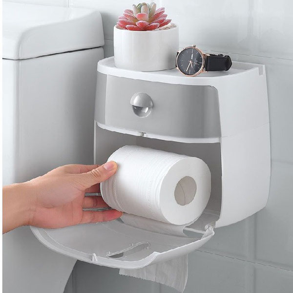 Hộp đựng giấy vệ sinh 2 tầng ecoco