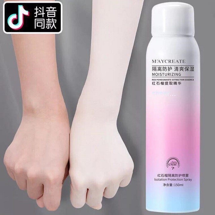 [ XỊT CÁI TRẮNG LIỀN ] CHAI XỊT CHỐNG NẮNG DƯỠNG TRẮNG DA MAYCREATE