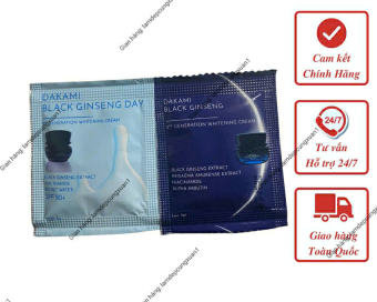 Kem sâm đen Dakami black ginseng, 5gr, gói kem ngày SPF 50, chính hãng