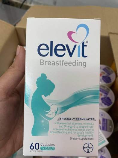 Elevit Cho Con Bú Và Phụ Nữ Sau Sinh 60 viên Của Úc