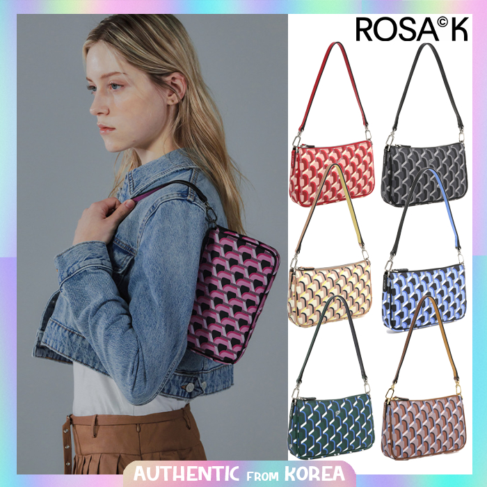 Korea ROSA.K TRAPEZE MONOGRAM TOTE Bag-Directly from Korea