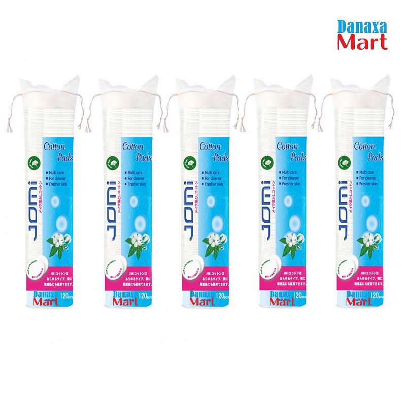 Combo 5 gói bông tẩy trang jomi 120 miếng