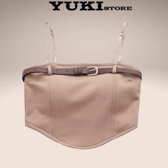 Áo Bra Nữ 2 Dây Thắt Lưng Dáng Lửng Vạt Yếm Có Đệm Ngực YUKI STORE 087