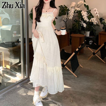 Zhuxia mới mùa hè ngọt ngào Pháp thắt lưng phù hợp với thắt lưng váy